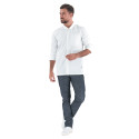 Veste de cuisine blanche style chemise - CARDAMONE LAFONT