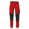 Pantalon de travail rouge pour femme Dynax Dassy