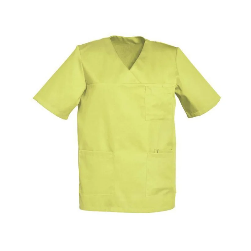 Tunique médicale homme manches courtes col V - JULES SNV 3 / 48-50 Pistache