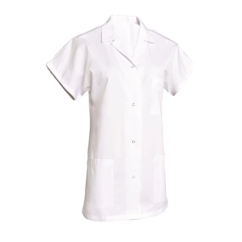 Tunique Médicale Femme col chemise - SNV MANUE 5 / 56-58 Blanc