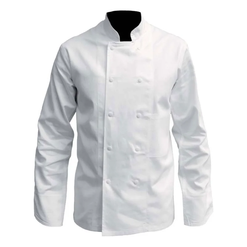 Veste cuisinier professionnel manches longues - PBV 16BP Blanc T2 / Taille L