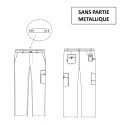 Pantalon de travail gris sans métal PBV 01TYCG2