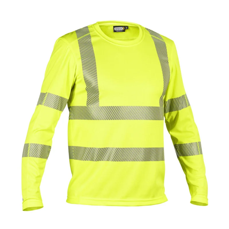 T-shirt haute visibilité manches longues anti-UV - DASSY CARTERVILLE 6 / Taille 3XL Jaune Hivi