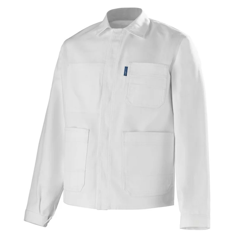 Veste de travail blanche en coton - CEPOVETT ESSENTIELS 1 / Taille S Blanc
