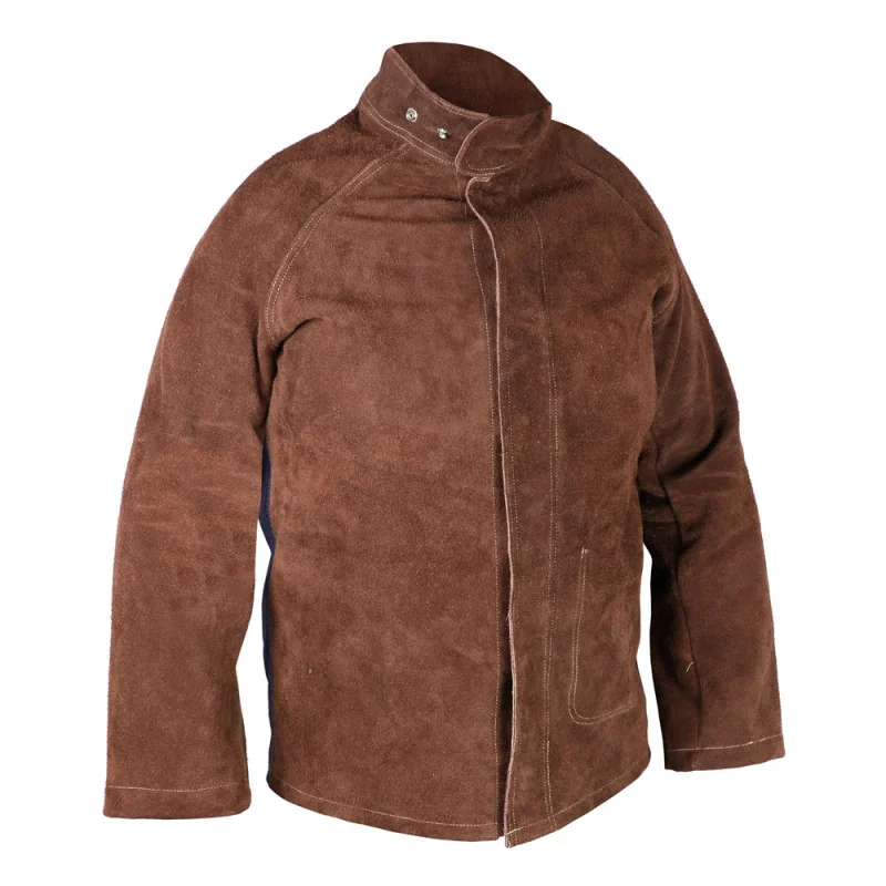 Veste de soudeur en cuir Singer Safety - VEPSOUD Marron S