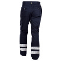 Pantalon de travail bleu avec bandes réfléchissantes Dassy VEGAS