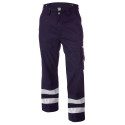 Pantalon bleu marine avec bandes réfléchissantes Dassy VEGAS