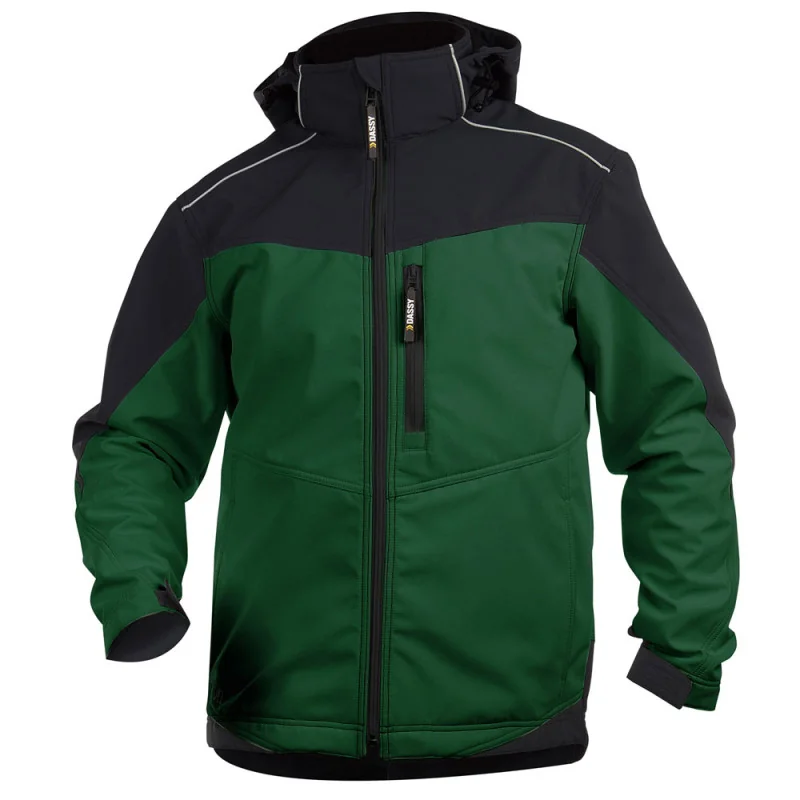 Softshell Bicolore Paysagiste - DASSY JAKARTA 3 / Taille L Vert / Noir