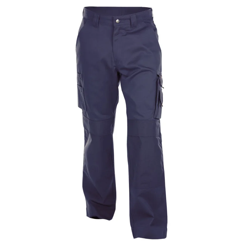 Pantalon de travail en coton avec poches genoux - DASSY MIAMI COTON 56 Marine