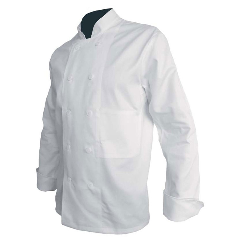 Veste cuisinier blanche 100% coton PBV 16AB110