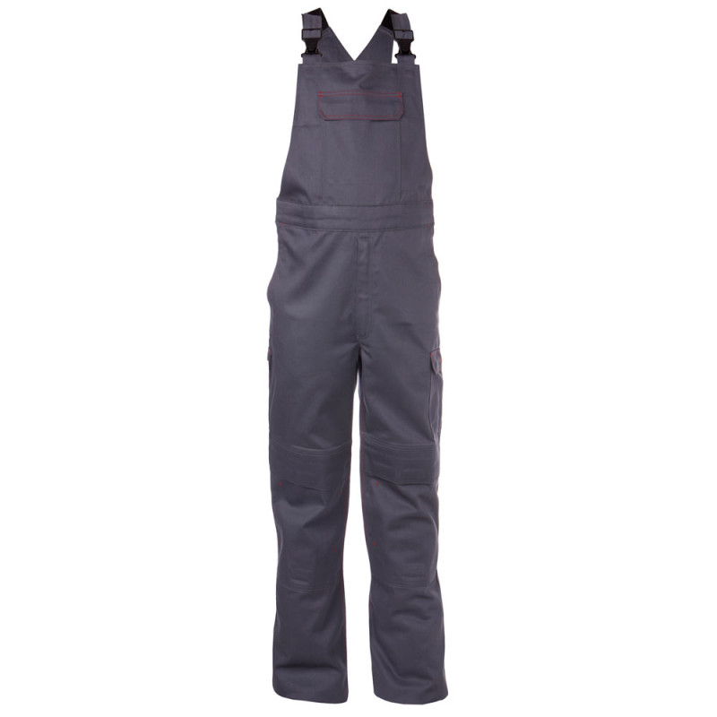 Cotte à bretelles ignifugée avec poches genoux DASSY DAKOTA 54 Gris