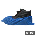 100 x Sur-chaussures de propreté jetables bleues