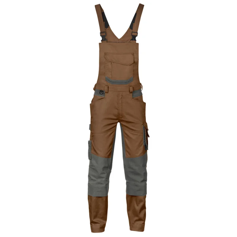 Salopette de travail stretch DASSY TRONIX 36 Brun Argile / Gris Anthracite