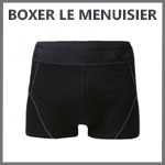 Boxer Homme Noir Le Menuisier Sourire du plombier