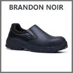 Mocassin de sécurité noir BRANDON Shoes For Crews