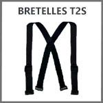 Bretelles élastiques noires t2s