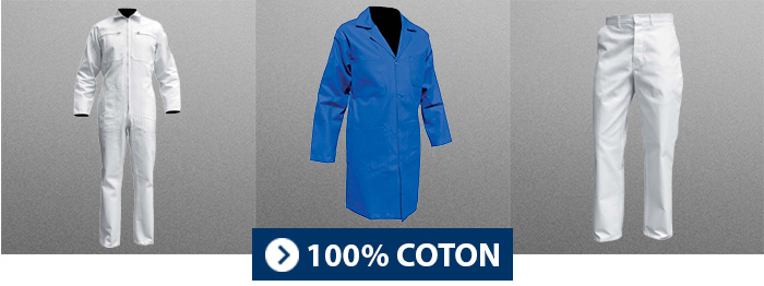 Collection 100% coton PBV Vêtement pro