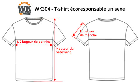 Guide mensuration t-shirt WK304