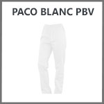 Pantalon blanc medical pbv Paco