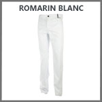 Pantalon de cuisine Romarin Blanc Lafont