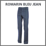 Pantalon de cuisine Bleu Jean Romarin Lafont