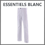 Pantalon Cepovett Essentiels blanc 100% coton