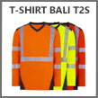 T-shirt de travail manches longues BALI Haute Visibilité T2S