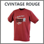 T shirt professionnel Lafont rouge Cvintage