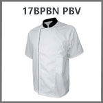 Veste de cuisine blanche manche courte PBV